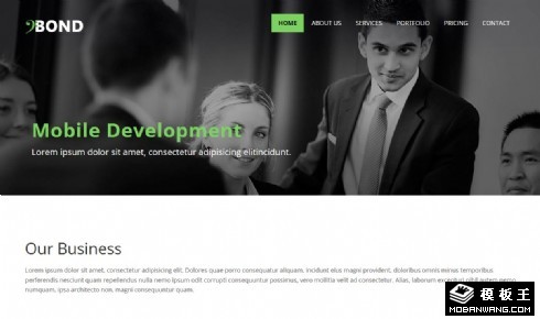 商务债券公司响应式网页模板