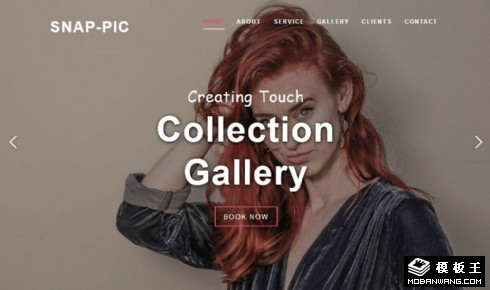 快照照片摄影展示响应式网页模板