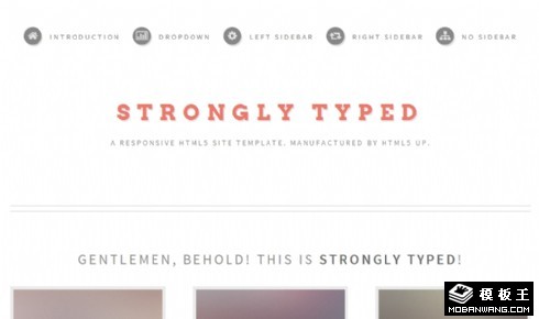 多种类型列表响应式网页模板