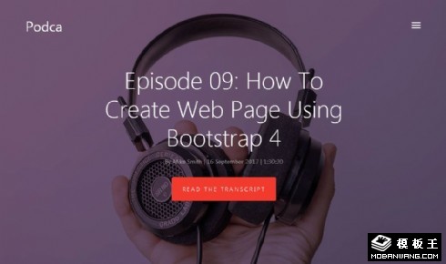 创意视频展示响应式网站模板