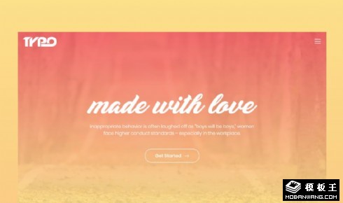 黄色社交动态服务响应式网页模板