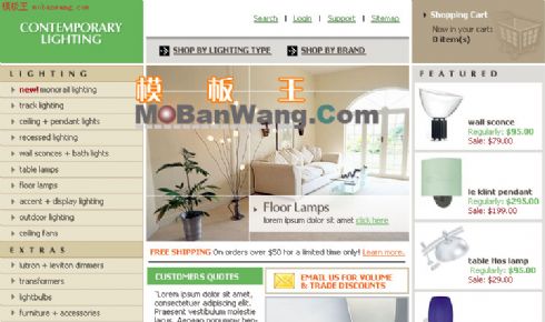 欧美室内摆设必备用品模板