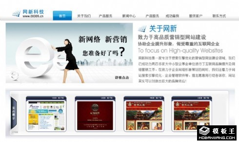 网络营销服务公司网页模板