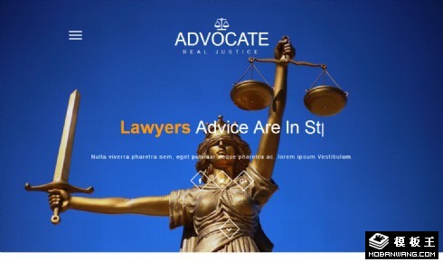 辩护律师服务响应式网页模板