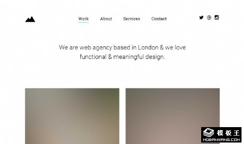 简单图片展示信息响应式网页模板