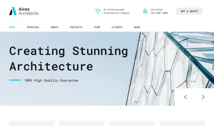 建筑结构设计精英单页模板