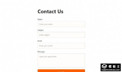 简洁地图联系表单响应式网页模板