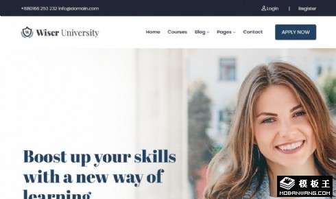 学习研究平台响应式网页模板