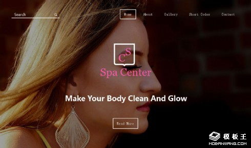 SPA中心服务介绍响应式网页模板