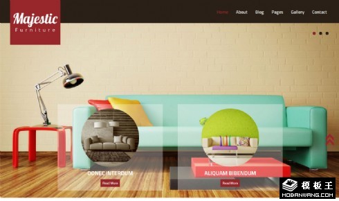 创意室内空间设计响应式网站模板