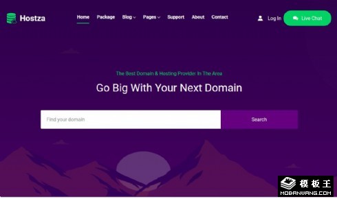 域名云主机产品响应式网站模板