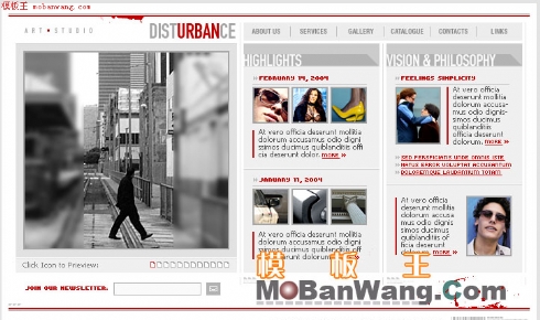 时尚女性网_欧美网页模板