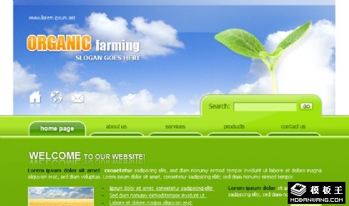 有机生态农产品公司网页模板