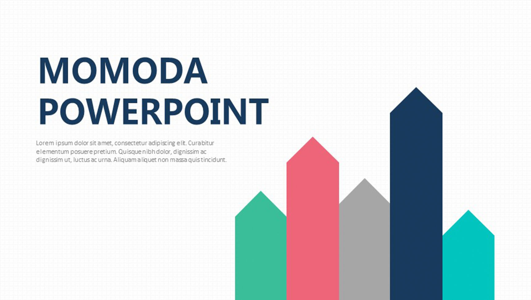 白色商务简洁风大气PPT模板