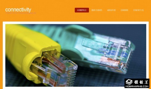 网络通信技术网页模板
