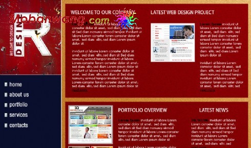 欧美网页设计团队网页模板