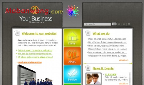 企业在线商务网站模板