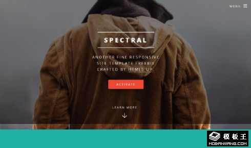 光谱图文展示响应式网页模板