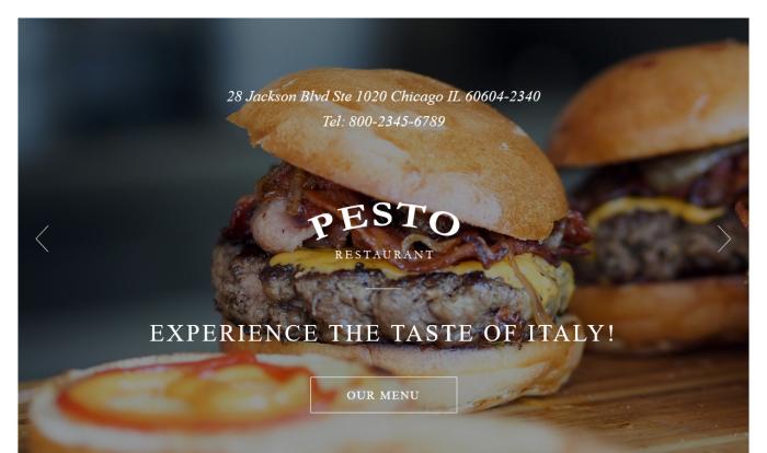 意大利美食体验精品单页模板