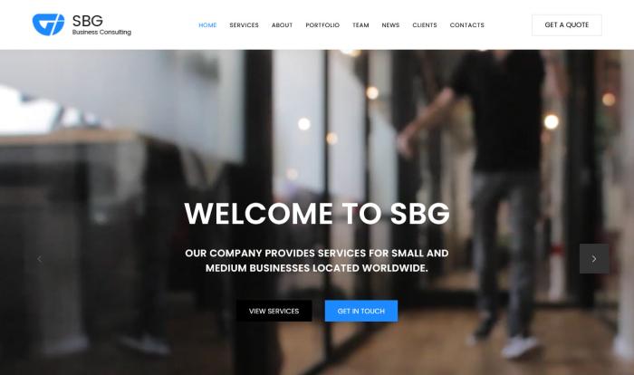 中小企业咨询业务单页精品模板