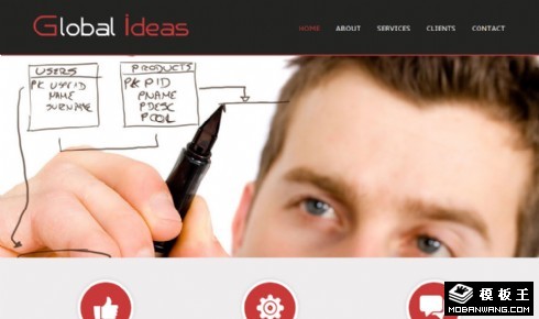 全球创意制作公司网页模板