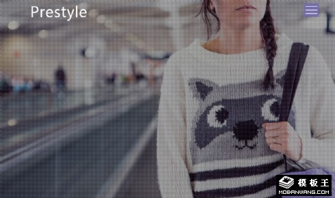 时尚造型风格响应式网页模板