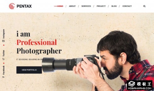 专业摄影展示响应式网站模板