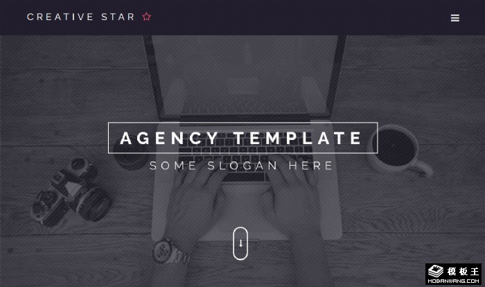 创意技术项目展示网页模板