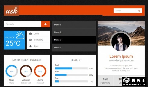 动态交互UIKIT组件网页模板