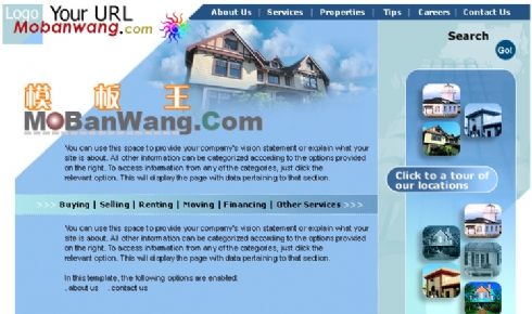 欧美房地产别墅开发公司网站模板(2)