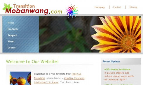 植物生长主题网页模板