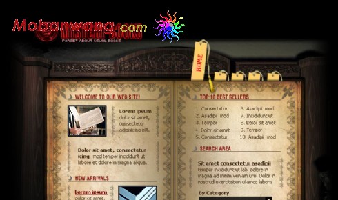 古典风格玄幻网页模板