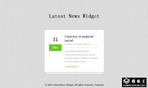 最新消息标签组件响应式网页模板