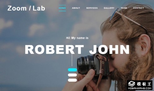 光影实验室摄影艺术网页模板