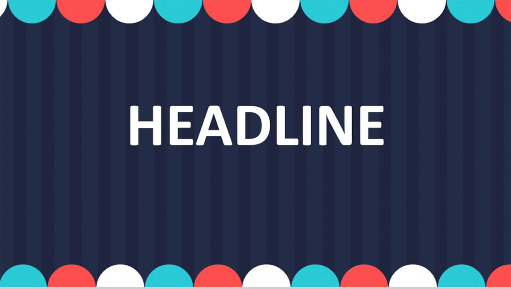 黑色卡通通用扁平商务PPT模板