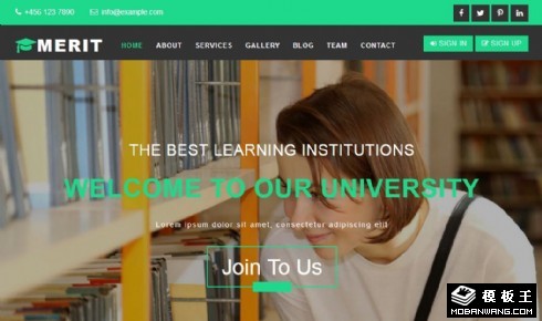 优秀学习成果展示响应式网页模板