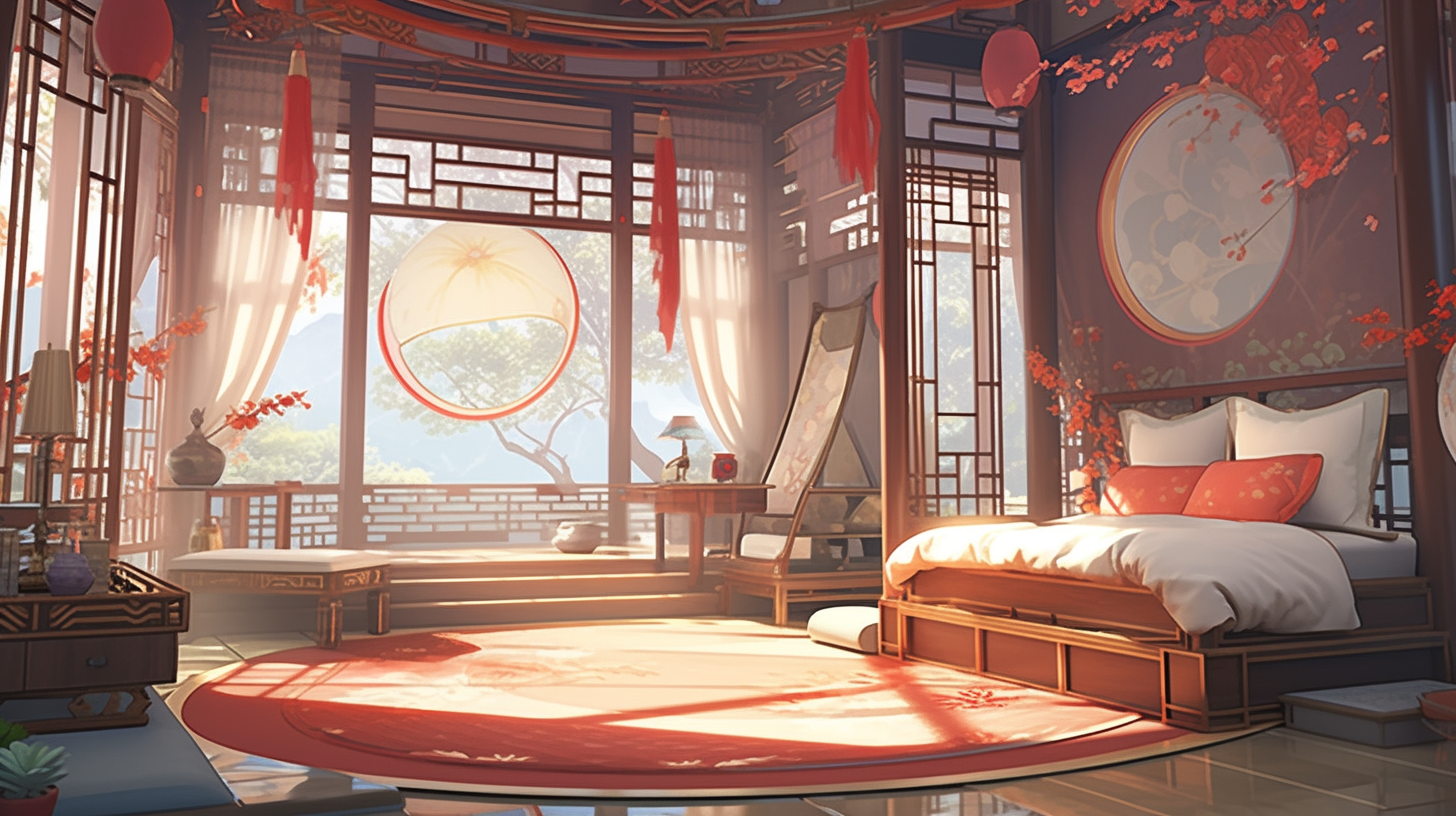 AI生成仙侠古风背景图片免费下载