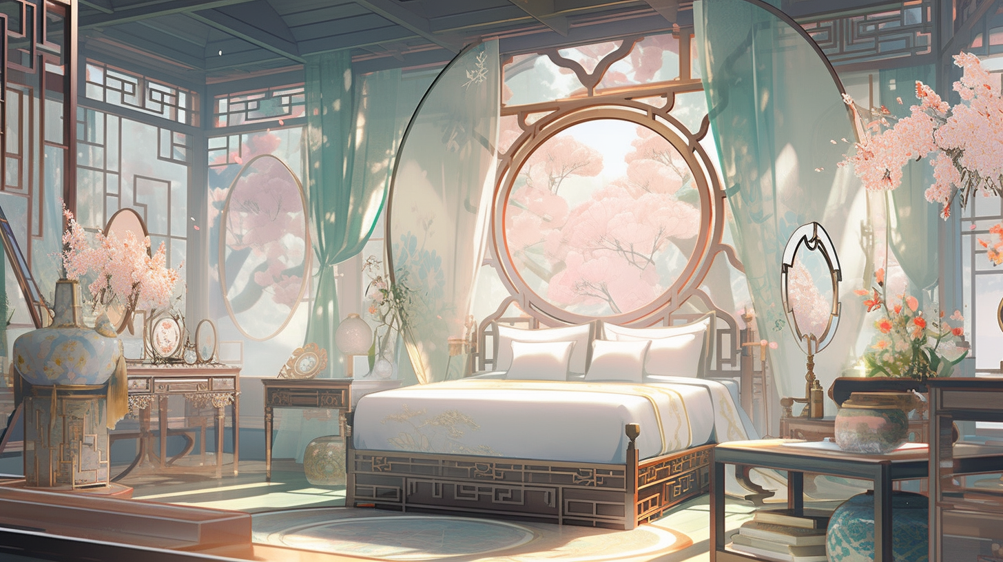 AI生成仙侠古风背景图片免费下载