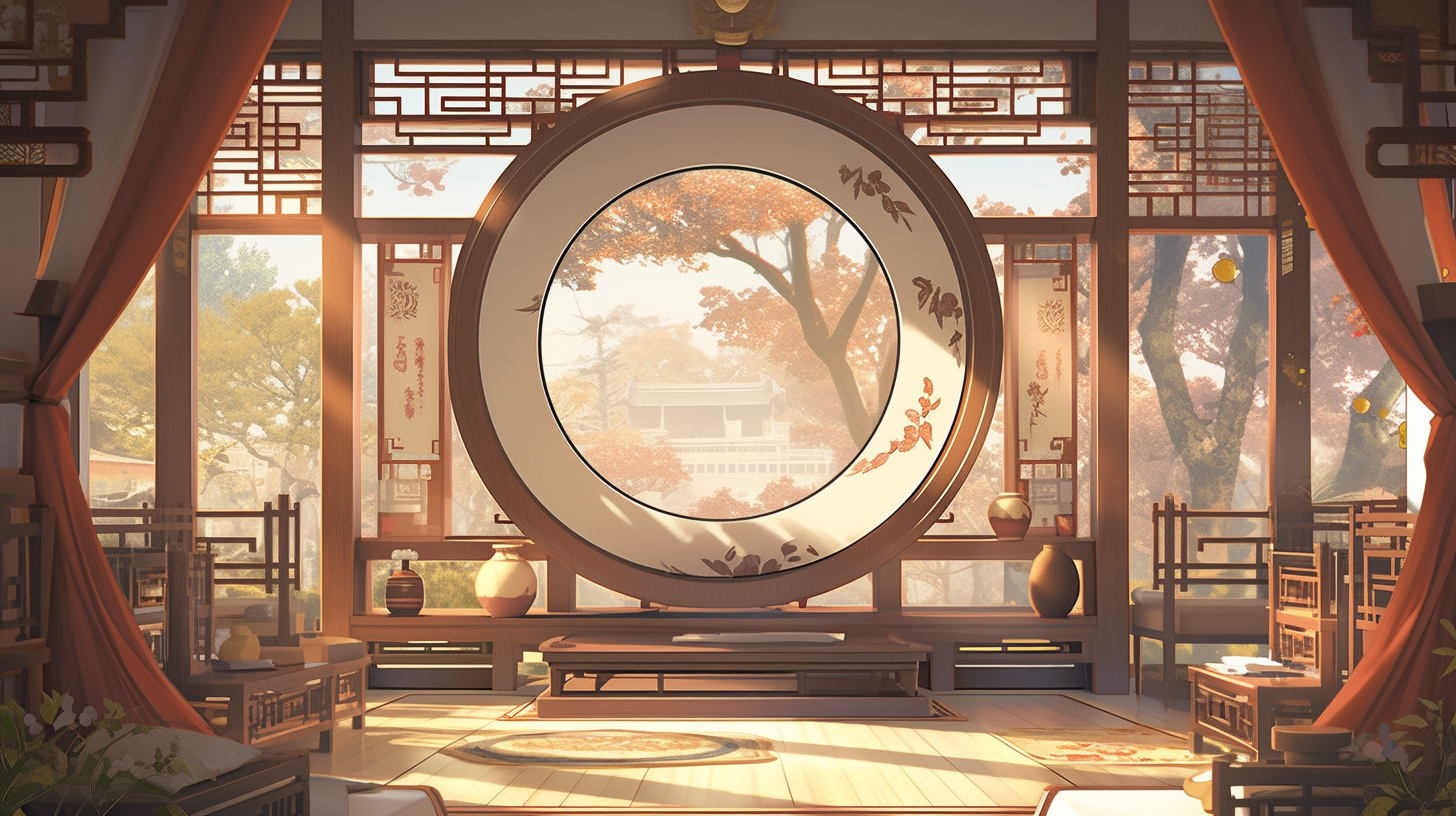 AI绘画仙侠古风背景图片