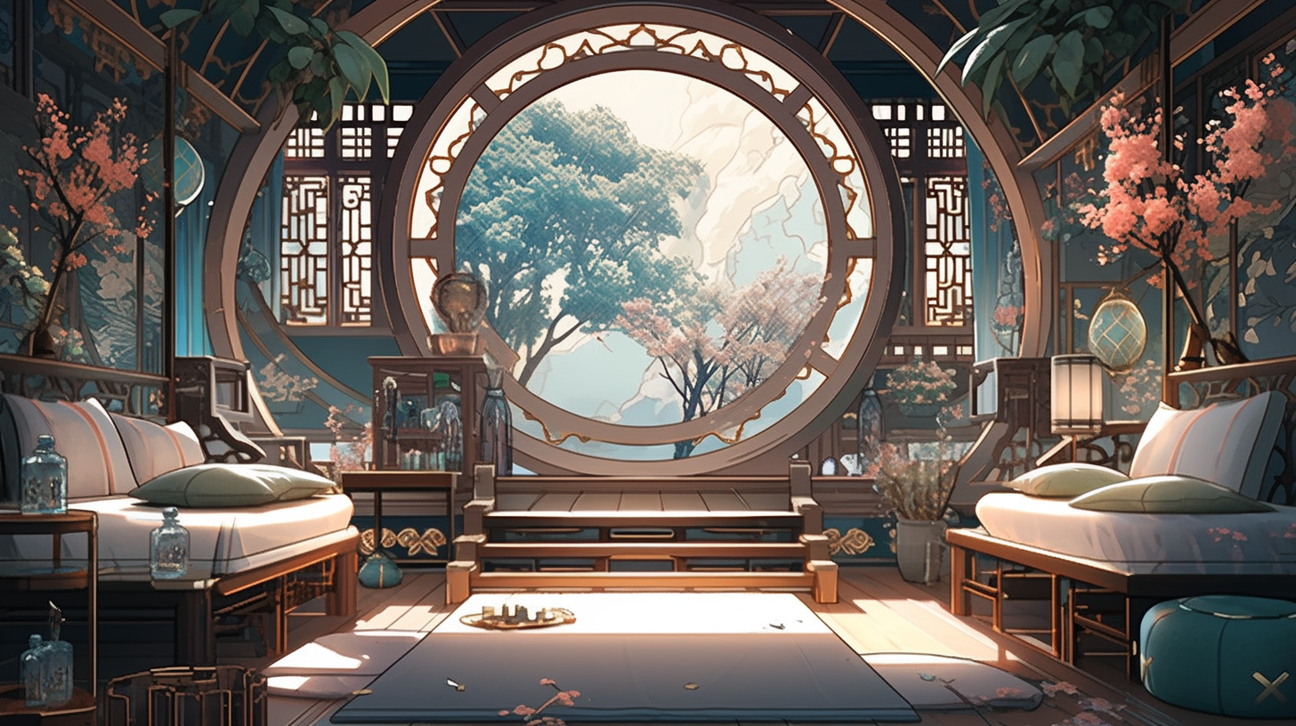 3d仙侠古风背景图片免费下载