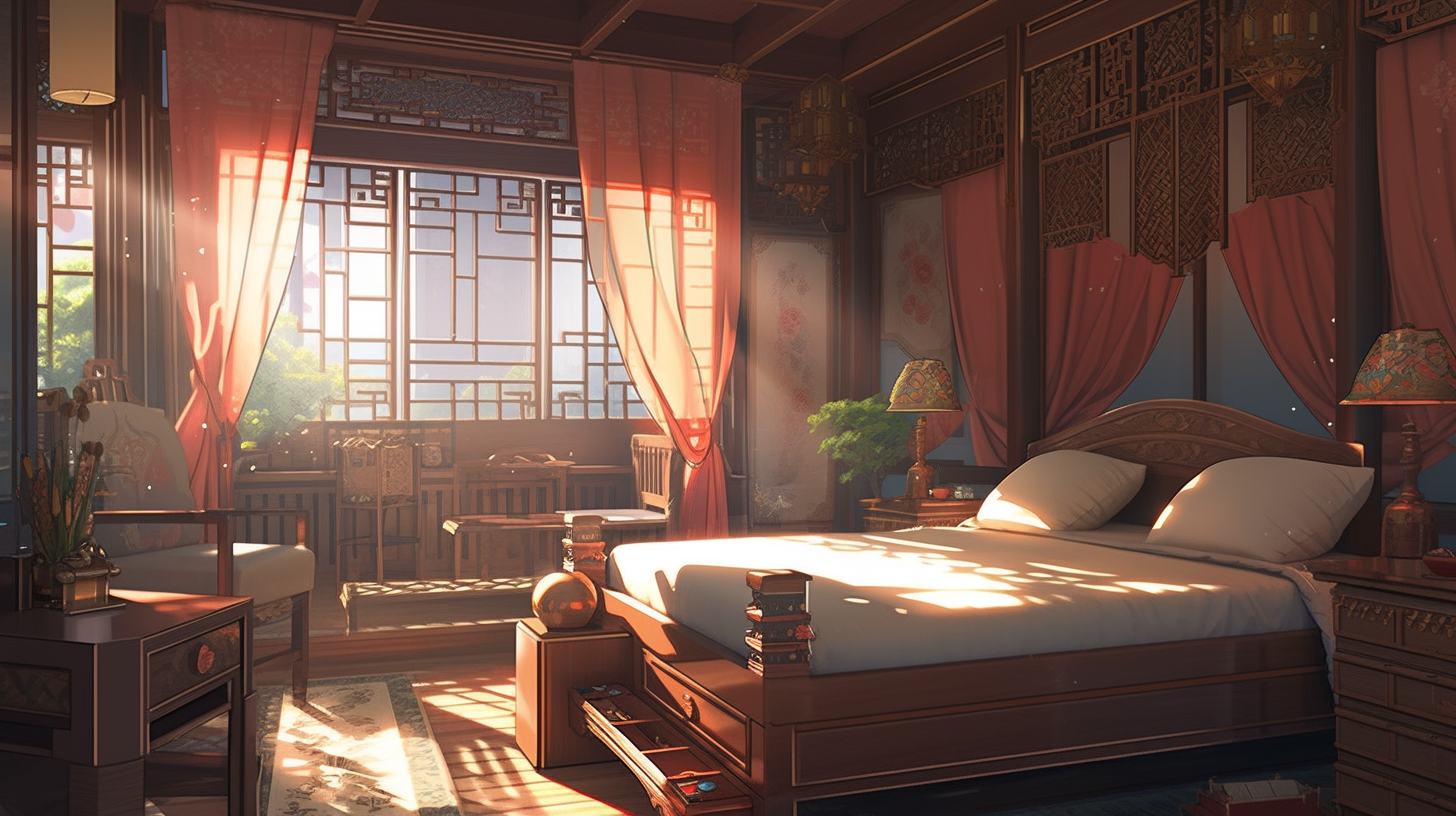 AI生成仙侠古风背景图片免费下载