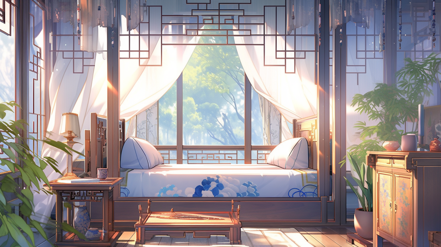 AI生成仙侠古风背景图片免费下载