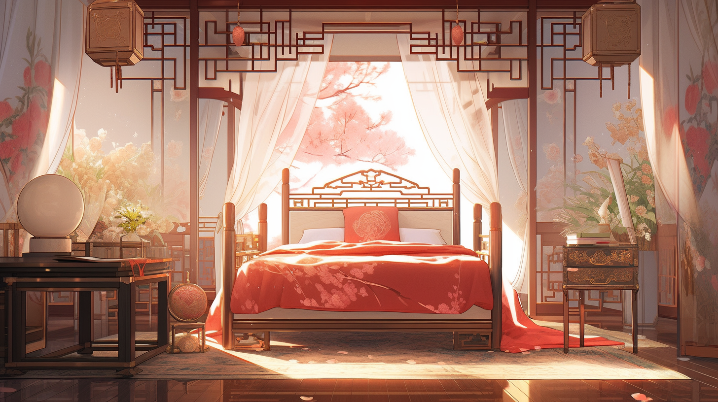 AI绘画仙侠古风背景图片