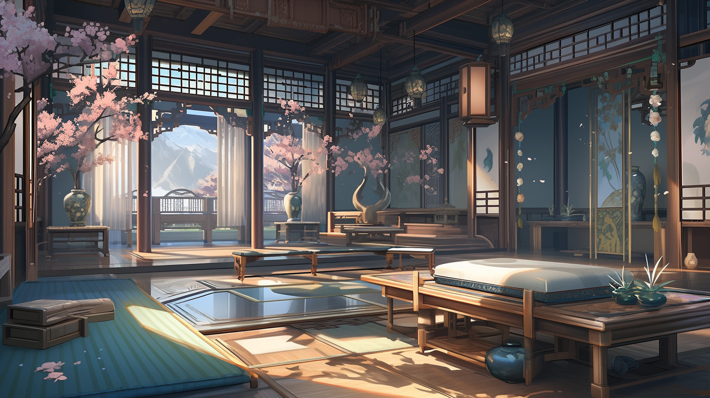 3d仙侠古风背景图片免费下载