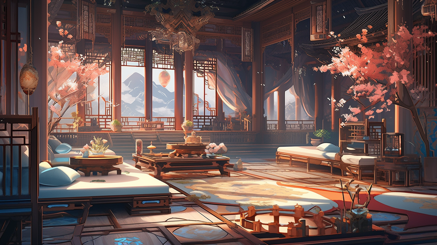 3d仙侠古风背景图片免费下载