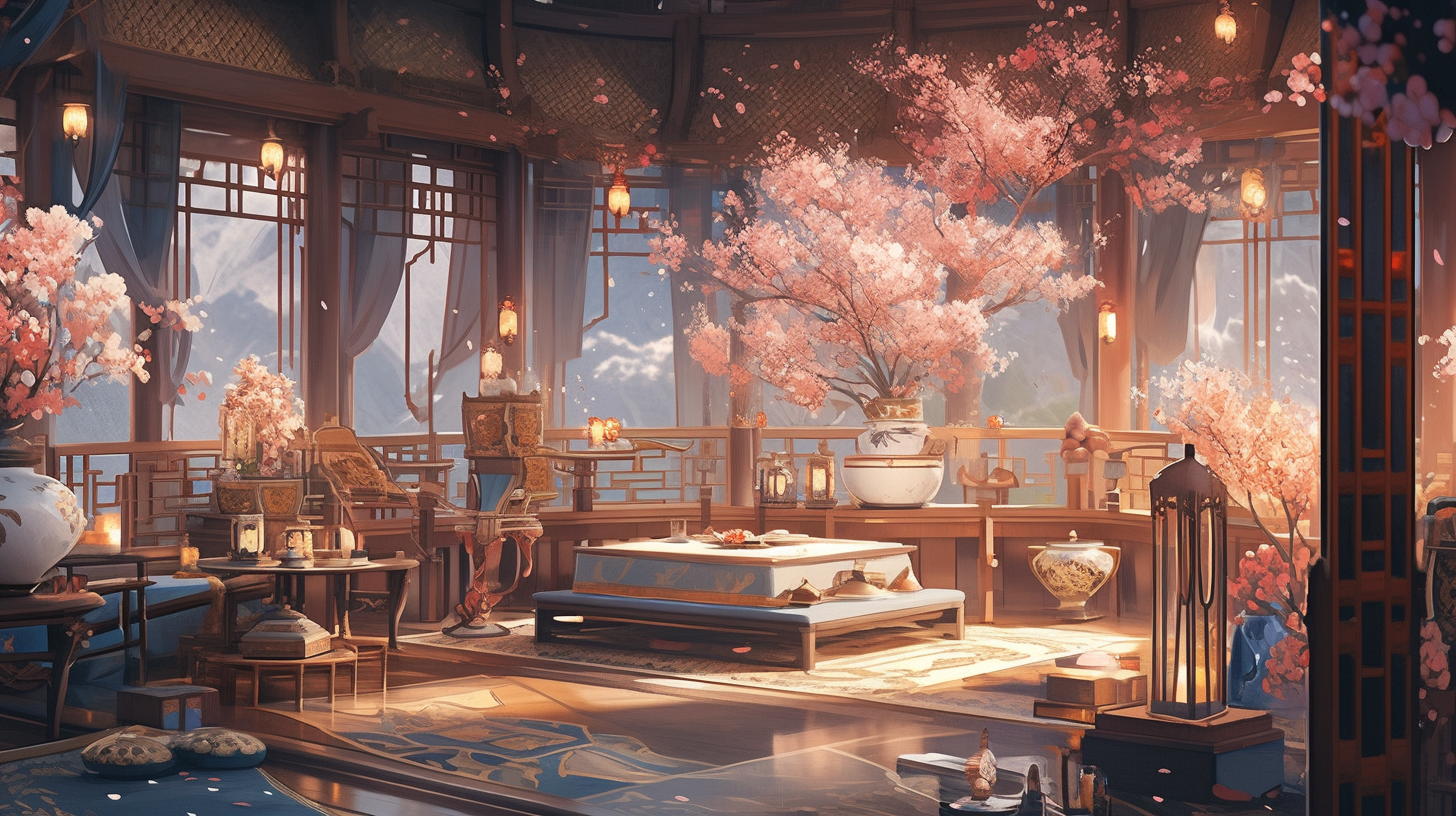 3d仙侠古风背景图片免费下载