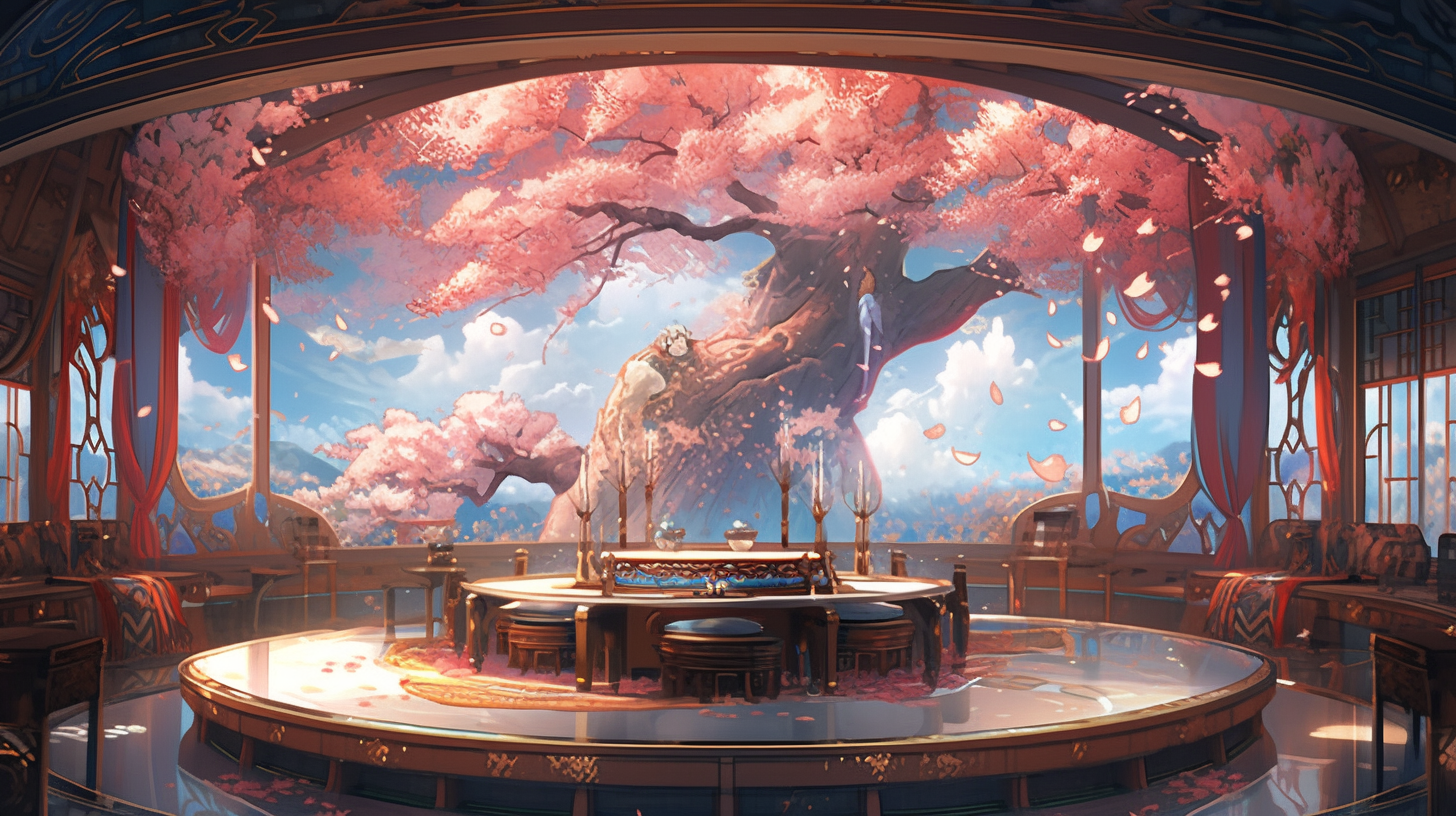 AI生成仙侠古风背景图片免费下载