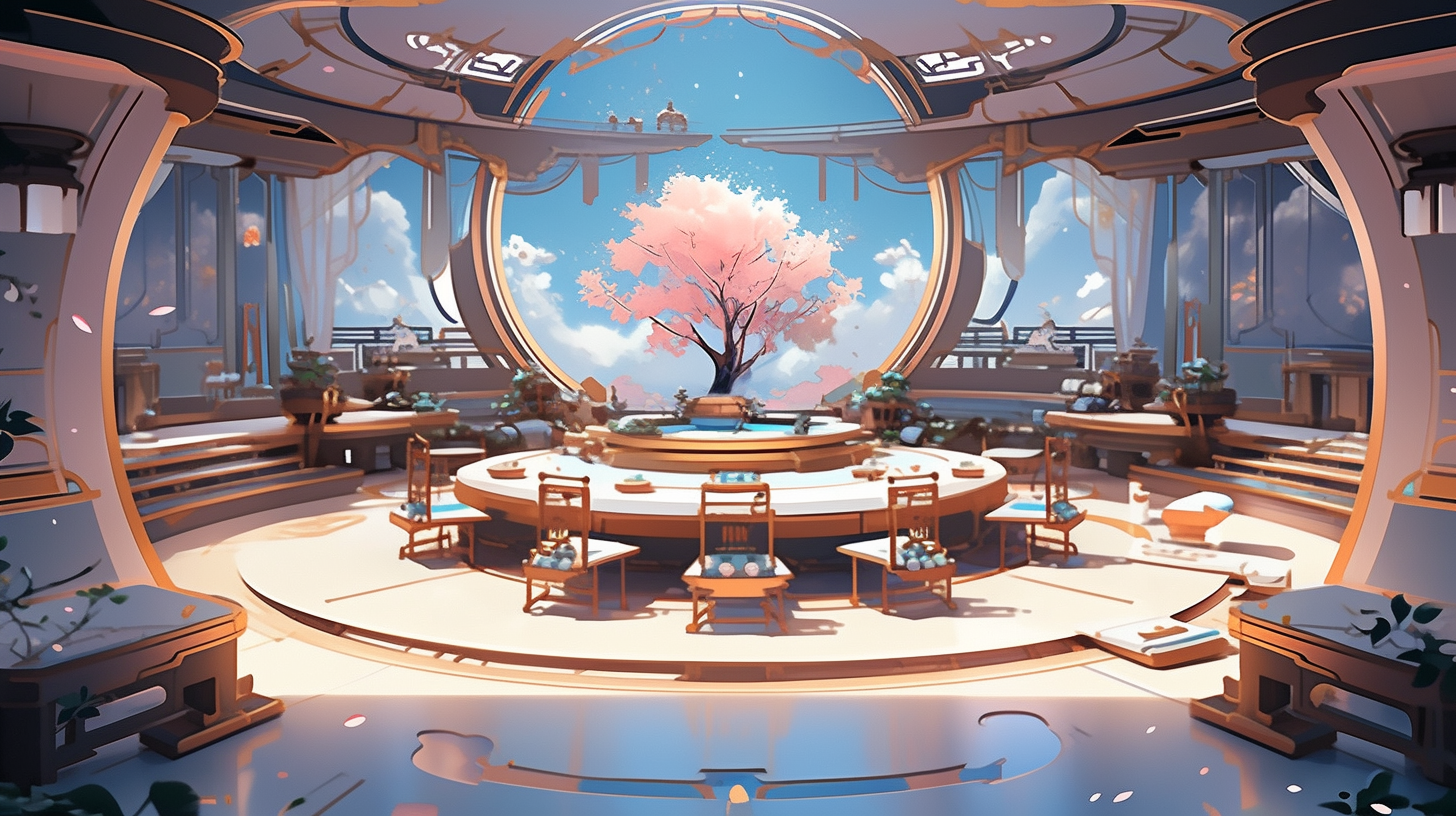 3d仙侠古风背景图片免费下载