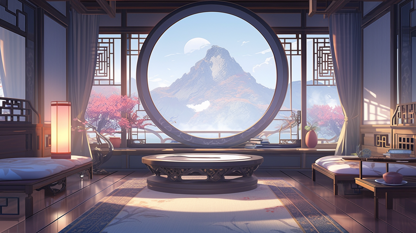 AI生成仙侠古风背景图片免费下载