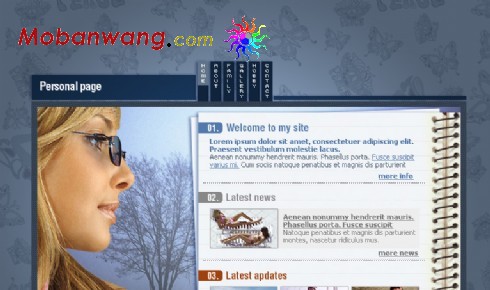 个人主页展示网页模板